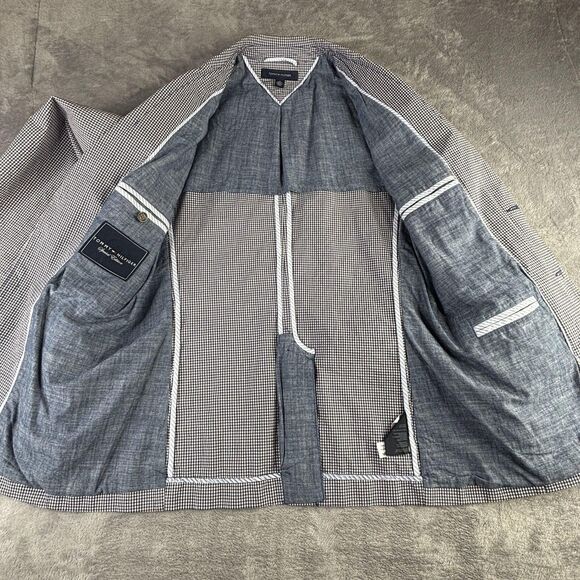 Tommy Hilfiger Sport Coat Blazer Mens Medium Gingham Special Edition Two Button - Picture 9 of 16